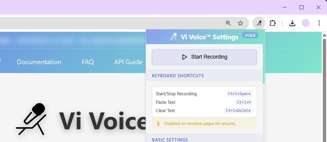 Vi Voice ™ Voice Input Assistant — voice input and speech recognition
