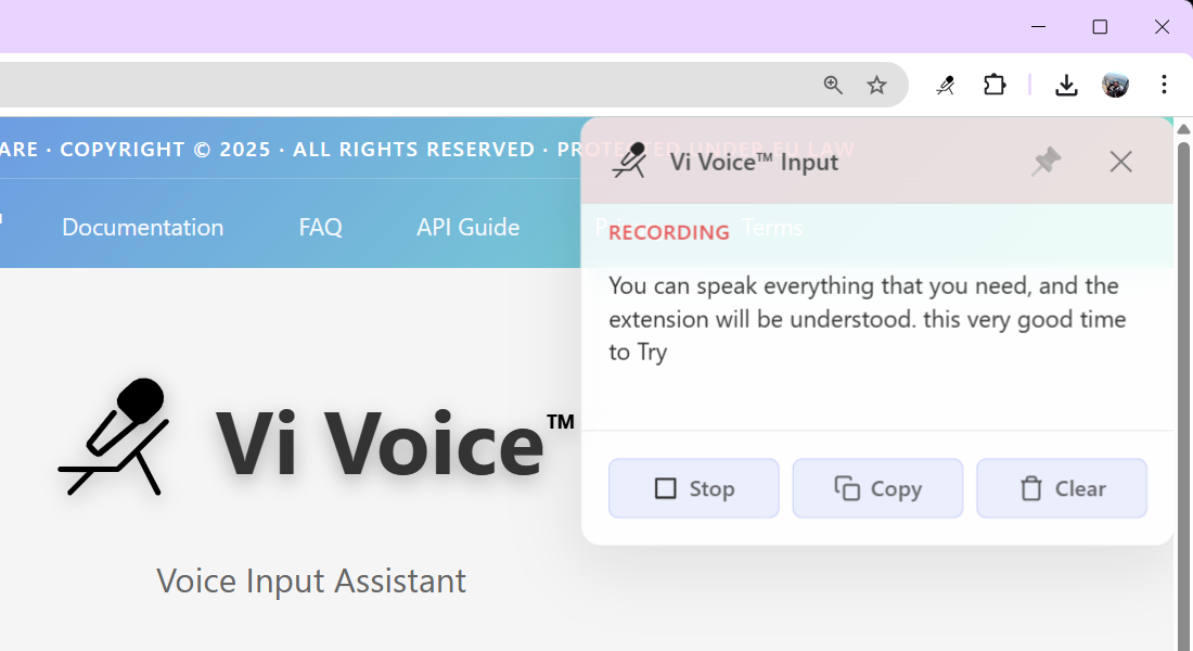 Vi Voice ™ Voice Input Assistant — voice input and speech recognition