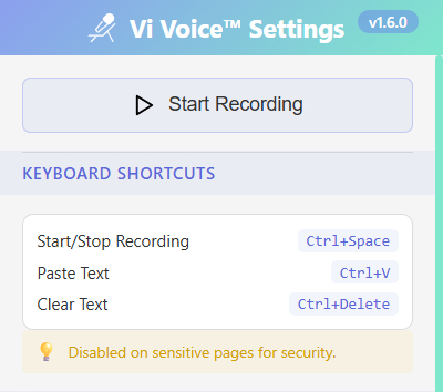 Vi Voice ™ Voice Input Assistant — voice input and speech recognition