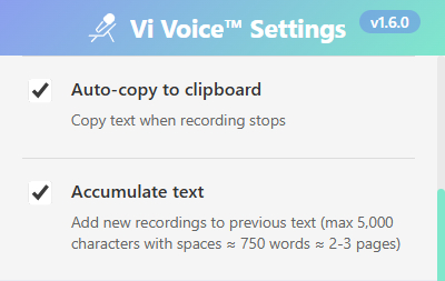 Vi Voice ™ Voice Input Assistant — voice input and speech recognition