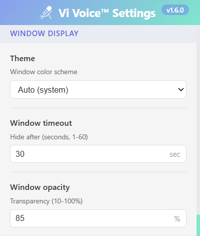 Vi Voice ™ Voice Input Assistant — voice input and speech recognition